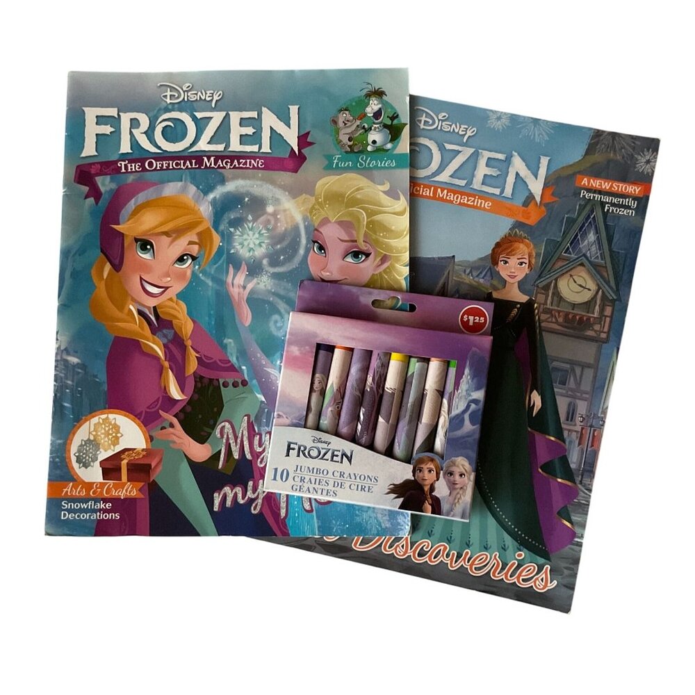 Frozen Activity Book Bundle with Jumbo Crayons